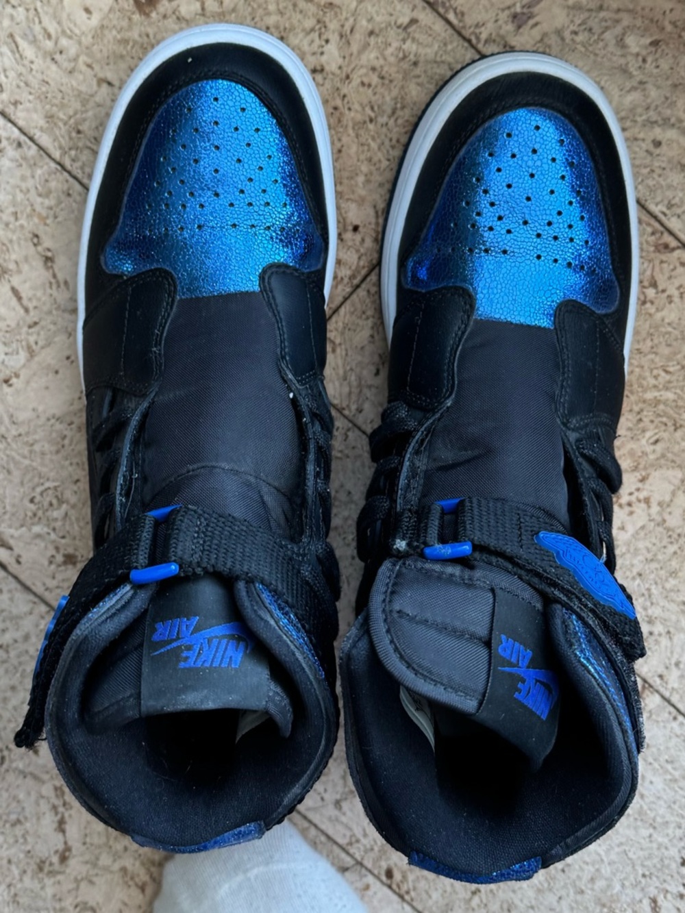 Jordan Wmns Air Jordan 1 Nova XX in Black and Game Royal - Picture 10 of 13